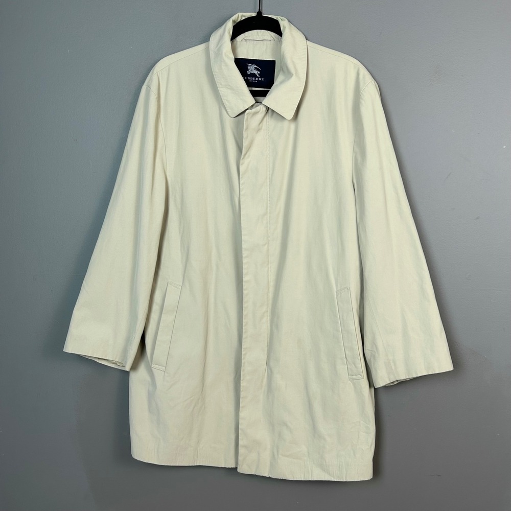 Burberry London Mid-length Trench Coat Men's 48 Tan Heritage‎ Classic Nova Check